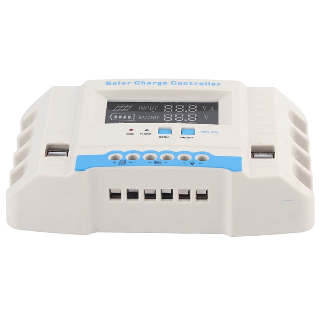 Contrôle de Charge Solaire, Fonctions de Protection Électrique Contrôleurs de Charge pour Panneaux Solaires Résistance aux Impacts Régulateur de Panneau pour Industriel pour Commercial 10A,20A,30A,40A,50A,60A