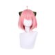 thumbnail image 5 of Mujeres adultas Spy × Family Anya Forger Peluca Headwear Halloween Props Cosplay Props Dress Up Hombro Longitud Cabello JAMW Sencillez, 5 of 5