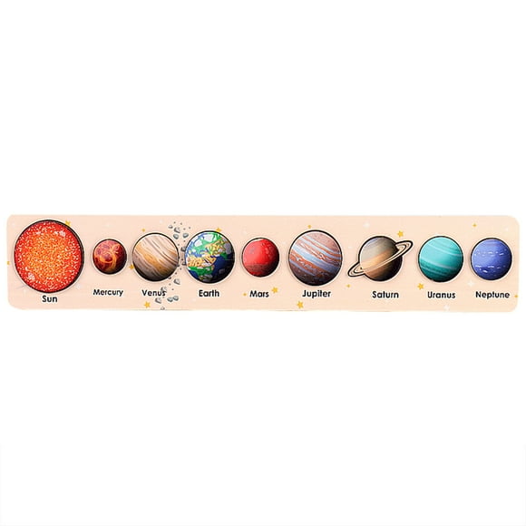 SIfdSeng Mini Jouets en Vrac pour Garçons Casse-Têtes en Bois pour Tout-Petits Casse-Tête de l'Espace pour Système Solaire Jouets Éducatifs pour Enfants Casse-Tête d'Apprentissage Préscolaire Montessori Développement Précoce et Activités