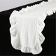 thumbnail image 1 of White ruffled wallpaper cotton fabric 35 * 120CM farmhouse countryside style ruffled wallpaper Valentine's Day bridal party wedding decoration, white, 1 of 4