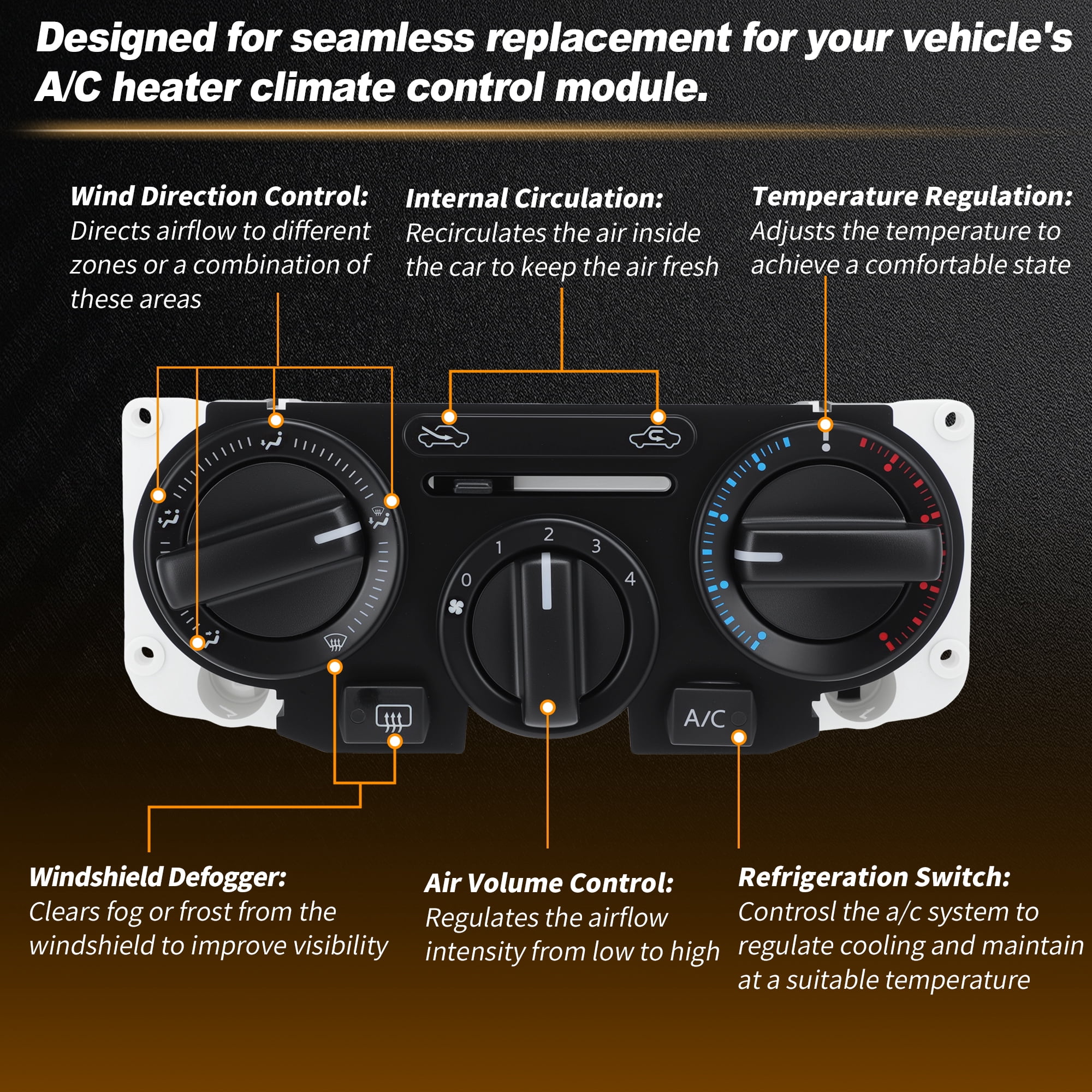 Unique Bargains A/C Climate Control Module for Nissan Versa Tiida HVAC Panel
