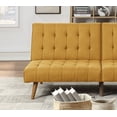 thumbnail image 4 of Ucloveria Modern Convertible Sofa 71" Couch Polyfiber Plush Tufted Cushion Sofa Wooden Legs, 4 of 7