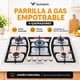 thumbnail image 2 of Parrilla Gas 5 Quemadores Empotrable Acero Inoxidable Hogar, 2 of 10