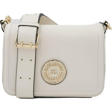 Marc Jacobs H900L01RE21 Marshmallow Women's Full Flap Logo Shoulder Bag