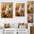 thumbnail image 4 of Designart "Beige Squirrel Minimalist Art" Animals Squirrel Floater Framed Canvas Prints, 4 of 5