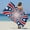 Beach Towels A, variant on LACKUST Patriotic Print Beach Towel - Extra Large Quick-Dry for Adults, 75x150cm