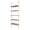 Walnut and White, variant on Sesslife Gray Ladder Shelf, 5 Tier Industrial Bookshelf for Bedroom, Open Wall Mount Bookshelf, Display Storage Rack Organizer