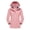 Pink, variant on Drovellove Plus Size Women's Fleece Hooded Reversible Jacket, Thick Warm Winter Coat with Full Zip, Soft Plush Loungewear Outerwear for Casual Outings, Cozy Housewear, or Travel