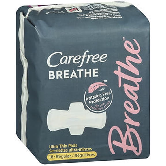 CAREFREE Breathe Ultra-Thin Regular Pads with Wings 16ct (Pack of 1)