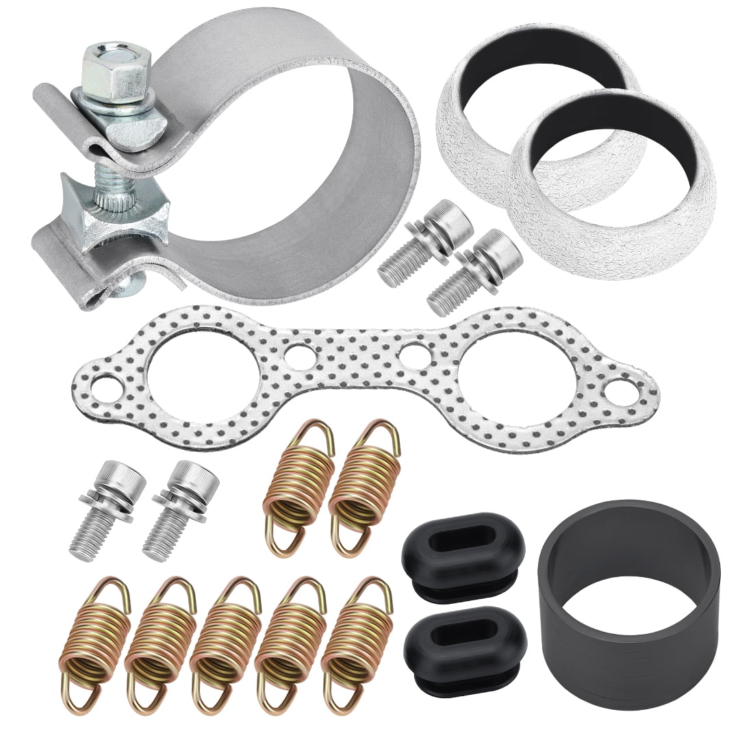 M MATI Exhaust Manifold Spring Gasket Rebuild Kit for Polaris UTV RZR 800 2008-2011