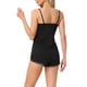 thumbnail image 3 of Conjuntos de pijama para mujer INSPIRE CHIC, ropa de noche sin mangas, top de tirantes con encaje y ribete en forma de V con pantalones cortos, trajes de lencería M negro, 3 of 6
