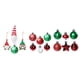 thumbnail image 2 of 32 piezas de adornos navideños, bolas navideñas, manualidades para decorar el árbol de Navidad. rojo verde, 2 of 8