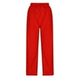 thumbnail image 4 of Durtebeua Drawstring Denim Wide-Leg Pant Pants Women's Petite Sport Pants Light Blue, 4 of 5