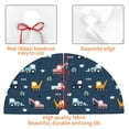 thumbnail image 4 of Rateoe Modern Modern Excavator Print Christmas Tree Skirt 36" for Xmas Holiday New Year Party Circle Tree Mat Ornaments Decoration, 4 of 7