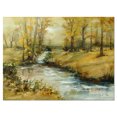 thumbnail image 2 of Peinture à l'Huile Ruisseau en Automne - Impression sur Toile de Paysage, 2 of 3