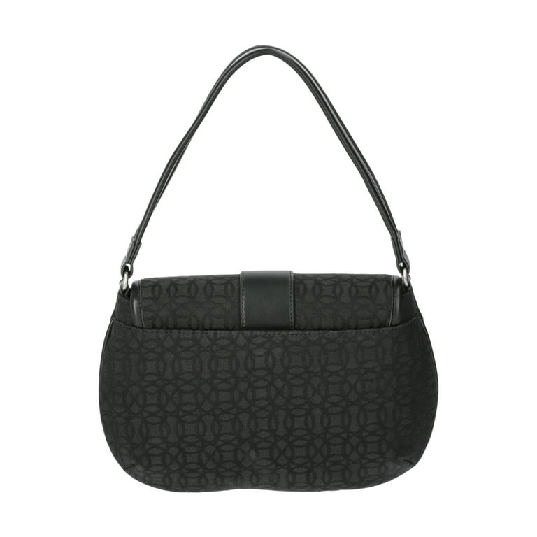 Time and Tru Women's Heather Shoulder Buckle Bag, Black Time and Tru Women's Heather Shoulder Buckle Bag, Black