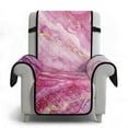 thumbnail image 6 of TSOVTHRID Pink Gold Marble Texture Print Recliner Comfy Sofa Slipcover Sofa Cover Non-Slip Furniture Protector Couch Soft with Elastic Strap, Reclining Cover for Recliner Chair, 6 of 7