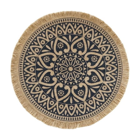

1Pc Jute Table Mat Stylish Cup Mat Photo Prop Household Linen Cloth Table Mat