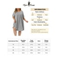 thumbnail image 6 of Unique Bargains Women's Plus Size Nightgown Sleepwear Sleep Dress Nightwear Loungewear, 6 of 6