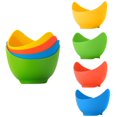 thumbnail image 3 of Egg Poacher Silicone Egg Poaching Cup Non-stick Pancake Cooking Boiler Kitchen Tool, Yellow, 3 of 8
