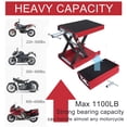 thumbnail image 3 of 1100LB 9" Red Wide Deck Motorcycle Center Scissor Lift Jack Hoist Stand Bikes ATV, 3 of 5