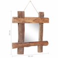 thumbnail image 2 of vidaXL Log Mirror Natural 19.7"x19.7" Solid Reclaimed Wood, 2 of 8