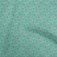 thumbnail image 1 of oneOone Cotton Cambric Sea Green Fabric Floral Diy Clothing Quilting Fabric Print Fabric By Yard 42 Inch Wide, 1 of 4