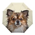 thumbnail image 3 of Dog Pet Lover Rain Umbrella Three Folding Durable Portable Manual Parasol ShopWise Round, 3 of 20