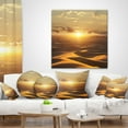 thumbnail image 4 of Designart Evening Sahara Desert with Sunlight - Landscape Printed Throw Pillow - 18x18, 4 of 5