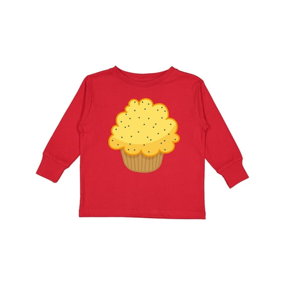 Inktastic Lemon Poppyseed Muffin Boys or Girls Long Sleeve Toddler T-Shirt