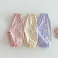 thumbnail image 4 of KAUOD Toddler Girls Bowknot Pants Elastics Waist Harem Bloomers Trousers Girls Summer Cotton Casual Lounge Long Pants, 4 of 8