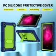 thumbnail image 3 of FIEWESEY Case Compatible With T-Mobile Revvl Tab 2 2025 Released 10.1 inch Hybrid Heavy Duty Shockproof Hard Back Cover Built in Kickstand Shoulder Strap For Revvl Tab 2 2025 10.1" - NavyGreen, 3 of 8