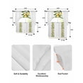 thumbnail image 5 of Yellow Lemon Swag Kitchen Curtains Sets for Windows 24 Inch Length, Simple Spring Botanical Fruit Leaves Flower Short Window Curtain Panels Swags Valances and Tiers 3 Piece Set for Cafe/Dining Room, 5 of 5