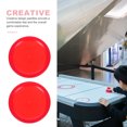 thumbnail image 3 of OULII Ensemble de 4 Disques de Air Hockey Rouges de Taille Standard pour Joueurs d'Air Hockey, 3 of 8