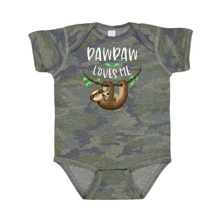 

Inktastic Pawpaw Loves Me Cute Sloth and Baby Gift Baby Boy or Baby Girl Bodysuit