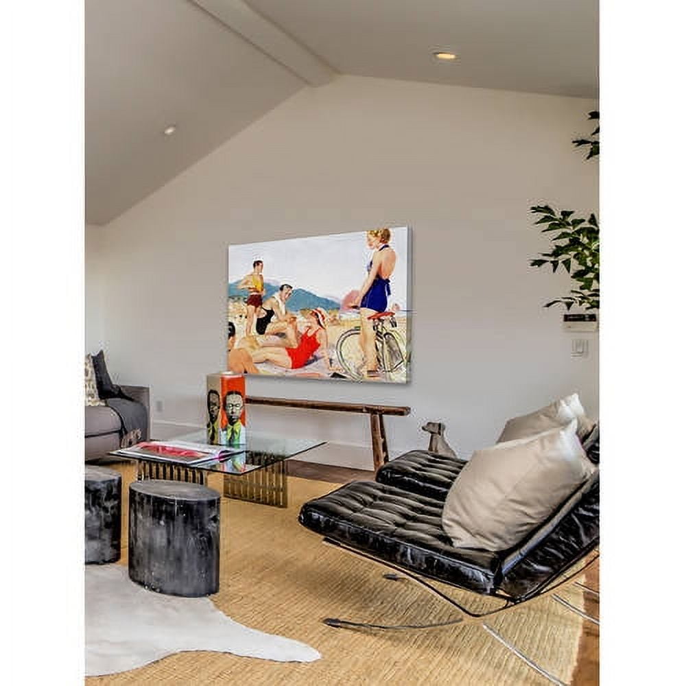Marmont Hill - "Beach Pals" Painting Print on Wrapped Canvas