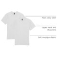thumbnail image 4 of Camiseta Gildan 3XL Pack de 2 unidades color blanco, 4 of 7