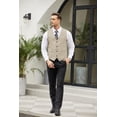 thumbnail image 3 of COOFANDY Men's Casual Dress Suit Vest Slim Fit Business Formal Waistcoat Vest, 3 of 6
