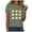 Green, variant on DXOUPM T Shirts for Women Cute Dumpling Print Round Neck Short Sleeved Soft Summer Tops
