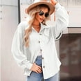 thumbnail image 6 of Cardigan Sweaters For Women Cable Knit Shacket Lightweight Long Sleeve Down Shirt Casual Oversized Blouse Top Nylon Spandex Nylon Jacket Outerwear Jackets 1Pc White L Sweaters For Women, 6 of 6
