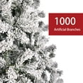 thumbnail image 6 of SUGIFT 6.5ft Premium Christmas Tree, Snow Flocked Pine 1000 Branches with 250 Warm White Lights, 6 of 7