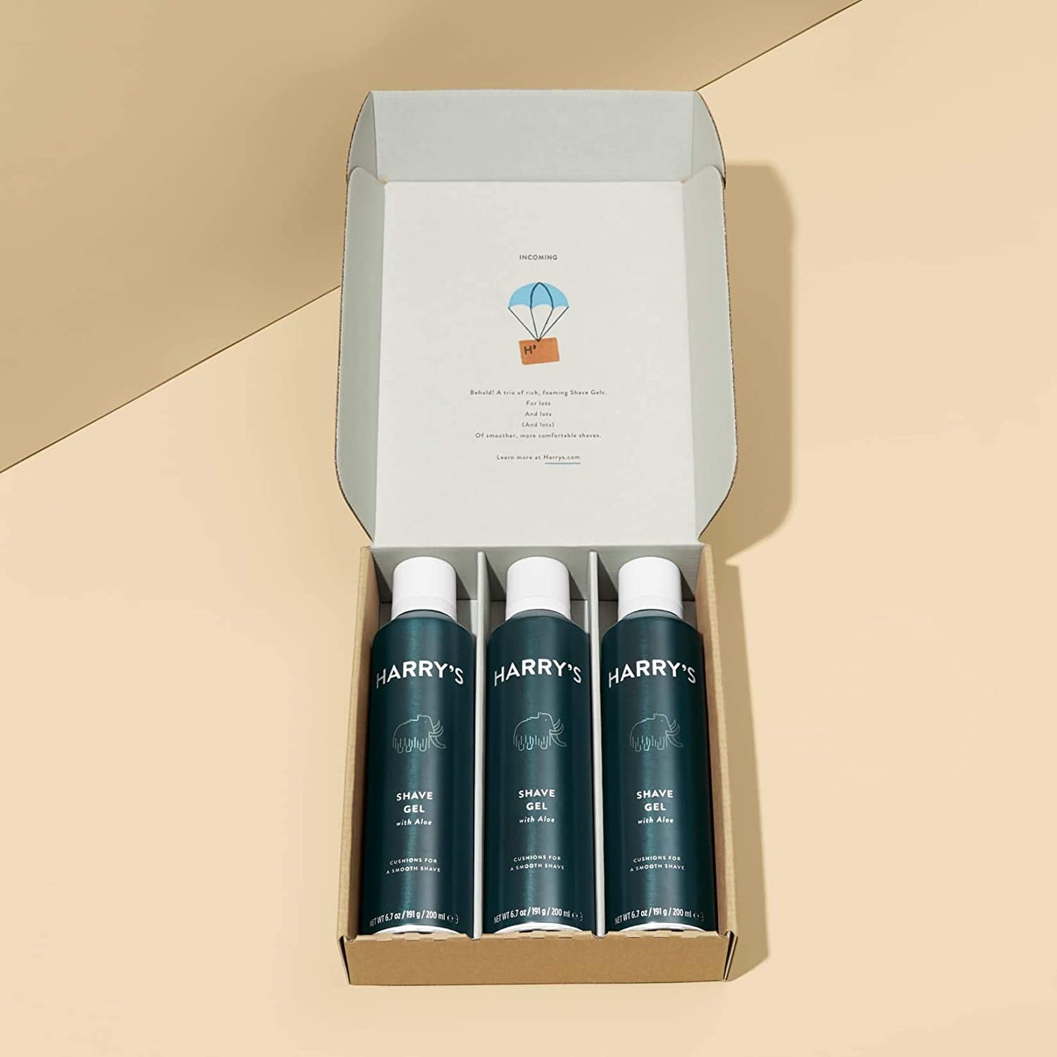 Harry's Shave Gel Shaving Gel with an Aloe Enriched Formula 3 pack