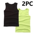 thumbnail image 3 of Crunowin Boys And Girls Summer Tank Tops, 2-Pack Soft Cotton Round Neck Casual Kids Vest Size 11 Purple, 3 of 4