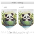 thumbnail image 2 of Panda Bear Bamboo Spa Garden Flag 18" x 12.5" Double Sided Yard Lawn Outdoor Decor Small Yard Flags, 2 of 6