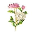 thumbnail image 1 of Brooch Pin Enamel Coloring Three Chrysanthemums Design Zinc Alloy Pin Coats Suits Sweaters Dresses Badge Party Accessory, 1 of 8
