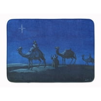 Wise Men in Blue Machine Washable Memory Foam Mat