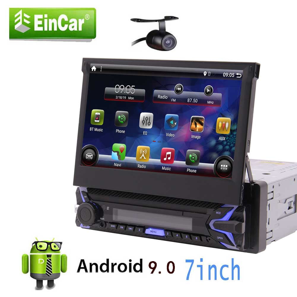 Backup Camera Included + Single Din Android 9.0 System In Dash 7 inch 5 points touch screen
