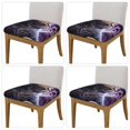 thumbnail image 2 of Daiia Purple Moon Cat Stretch Individual Couch Cushion Slipcovers Reversible Cushion Protector Slipcovers Sofa Cushion Protector Covers Milk Silk-16.9in, 2 of 9