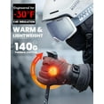 thumbnail image 3 of Winter Waterproof Gloves for Men Ski / Snowboard Windproof Insulated Snow Gloves Size L-XL, 3 of 6