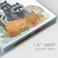 thumbnail image 3 of Raccoons On Pumpkins Under Tree Premium Gallery Wrapped Canvas - Ready to Hang, 3 of 9